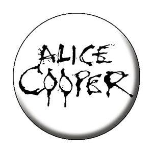 Alice Cooper Logo Button Front