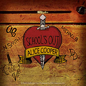 Alice Cooper School's Out Album Sticker Front
