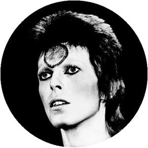 David Bowie Black & White Button Front