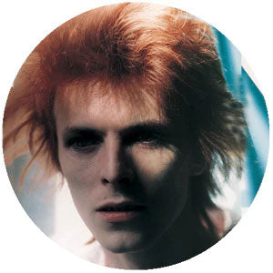 David Bowie Face Button Front