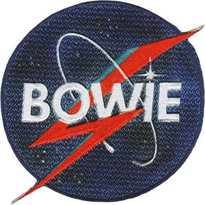 David Bowie NASA Bolt Embroidered Patch Front