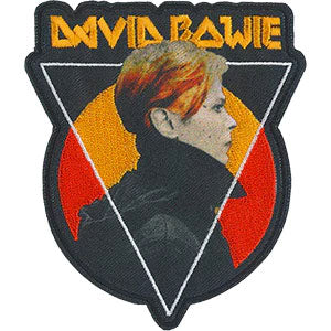 David Bowie Triangle Sun Embroidered Patch Front