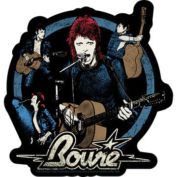 David Bowie Blue Bowies Sticker Front