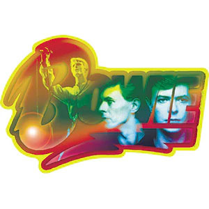 David Bowie Photo Logo Sticker Front