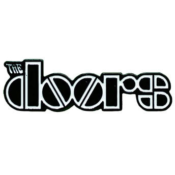 The Doors Logo Pewter Pin Badge Front
