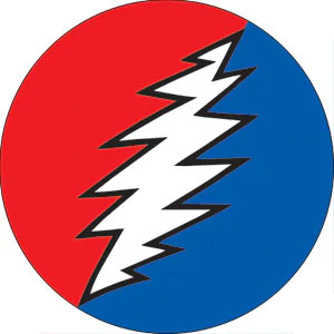 Grateful Dead Bolt Button Front