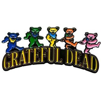 Dancing Bear Logo Pewter Pin Badge