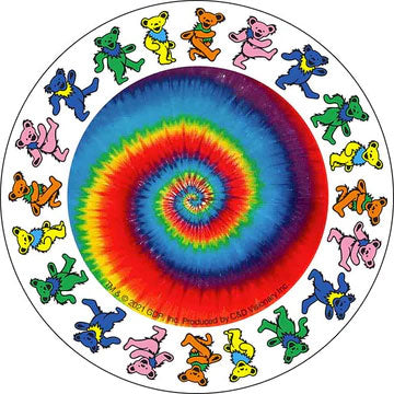 Grateful Dead Spiral Dancing Bears Sticker Front
