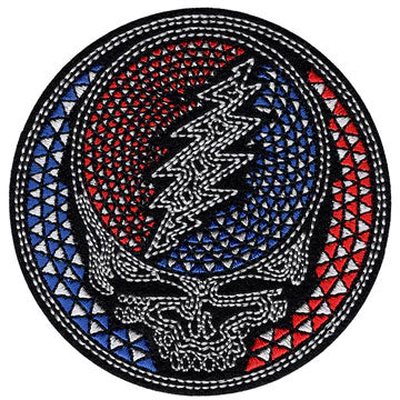 Grateful Dead Stained Glass Embroidered Patch Front
