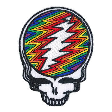 Grateful Dead SYF Rainbow Bolt Embroidered Patch Front