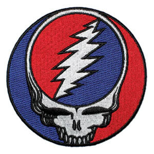 Grateful Dead Steal Your Face Round Embroidered Patch Front