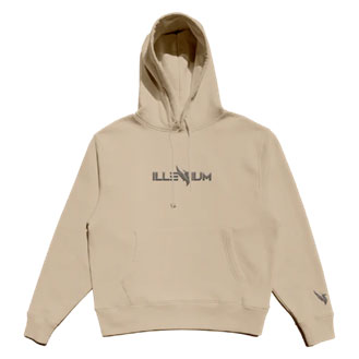 Illenium Logo Hoodie Sand Hooded Sweatshirt Front