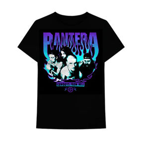 Pantera Cowboys From Hell Purple Flames T-shirt Front