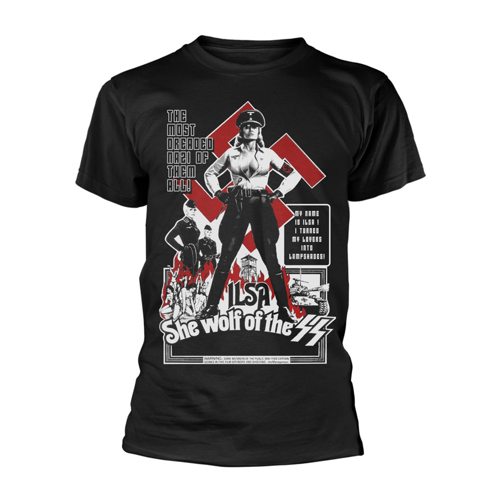 Ilsa: She Wolf Of The Ss Ilsa She Wolf Of The S.s. (black) T-shirt Front