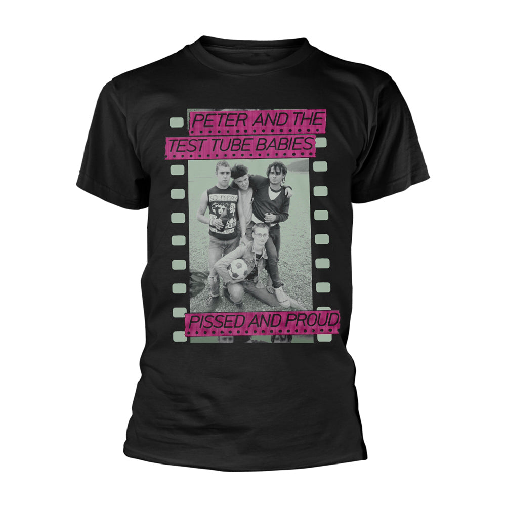 Peter & The Test Tube Babies Pissed And Proud (black) T-shirt Front