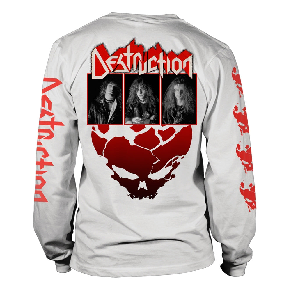 Destruction Eternal Devastation (black & White) Long Sleeve Back