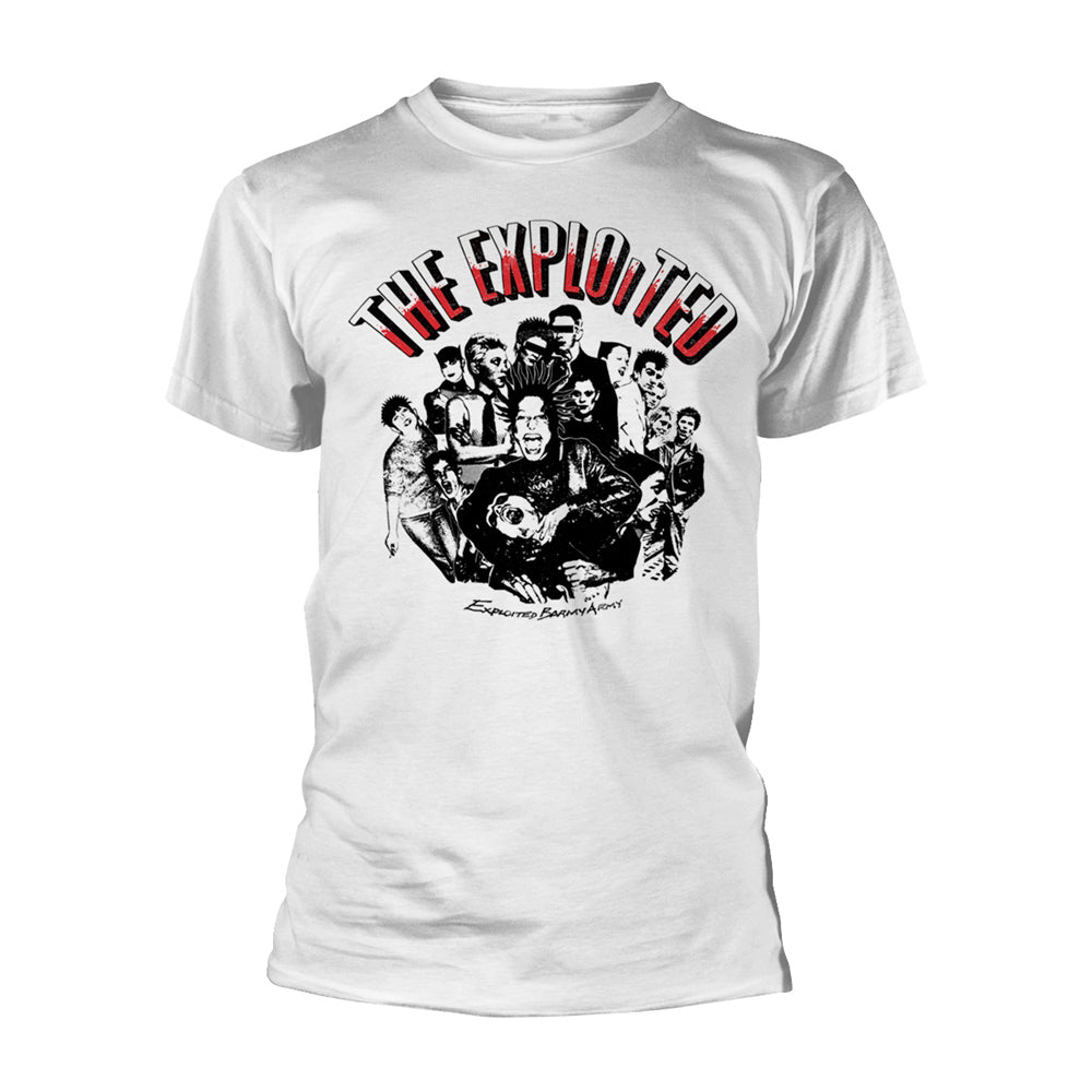 Exploited Barmy Army (white) T-shirt Front