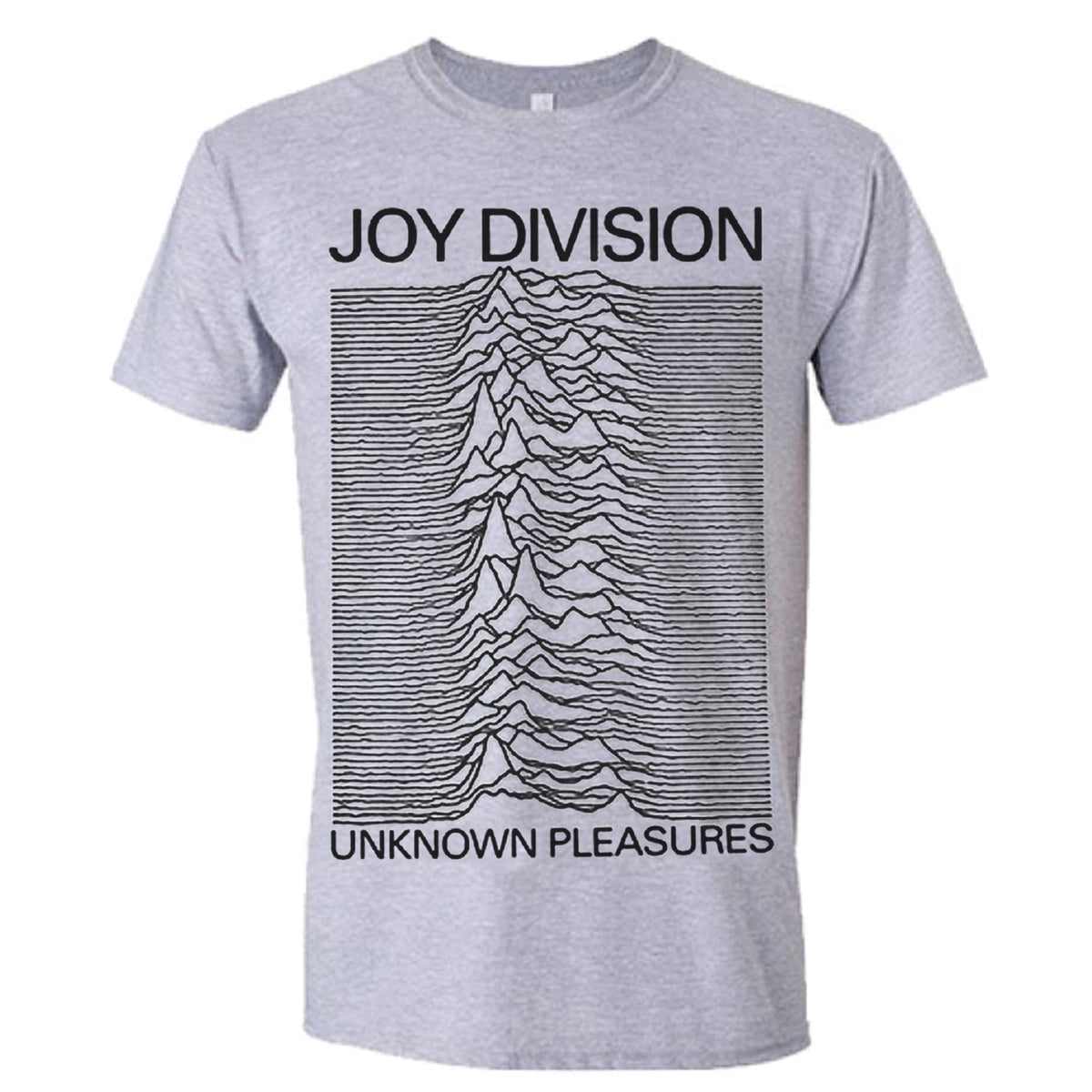 Joy Division Unknown Pleasures (grey) T-shirt Front