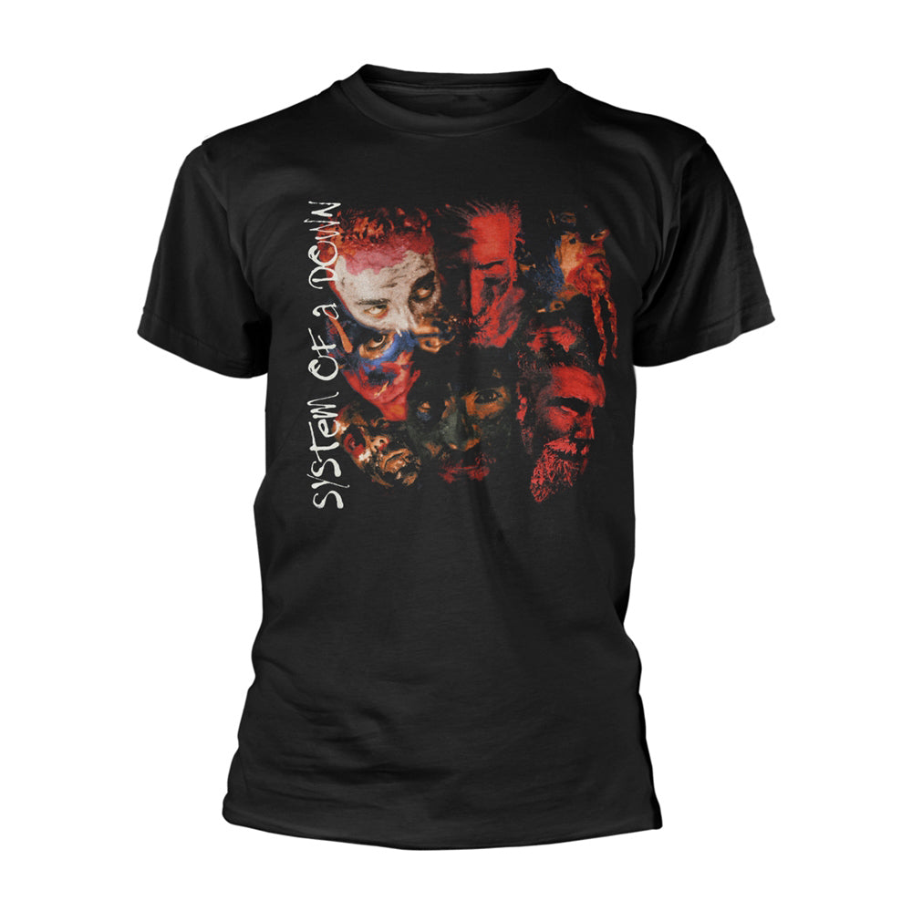 System Of A Down Painted Faces T-shirt Front