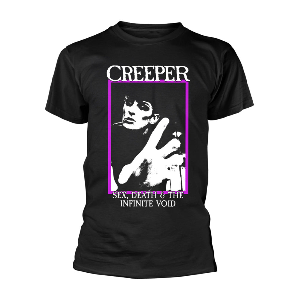 Creeper Sex, Death & The Infinite Void T-shirt Front