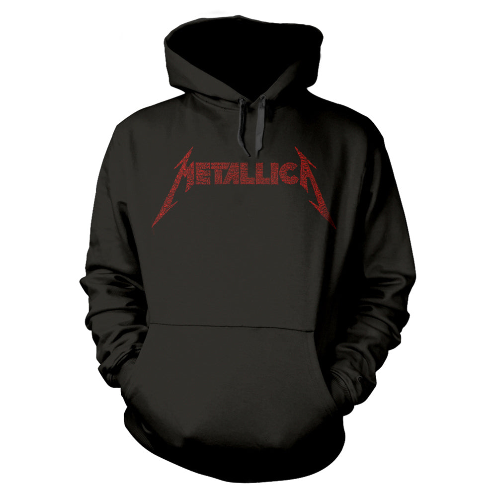 Metallica 40th Anniversary Songs Logo Hooded Sweatshirt Front