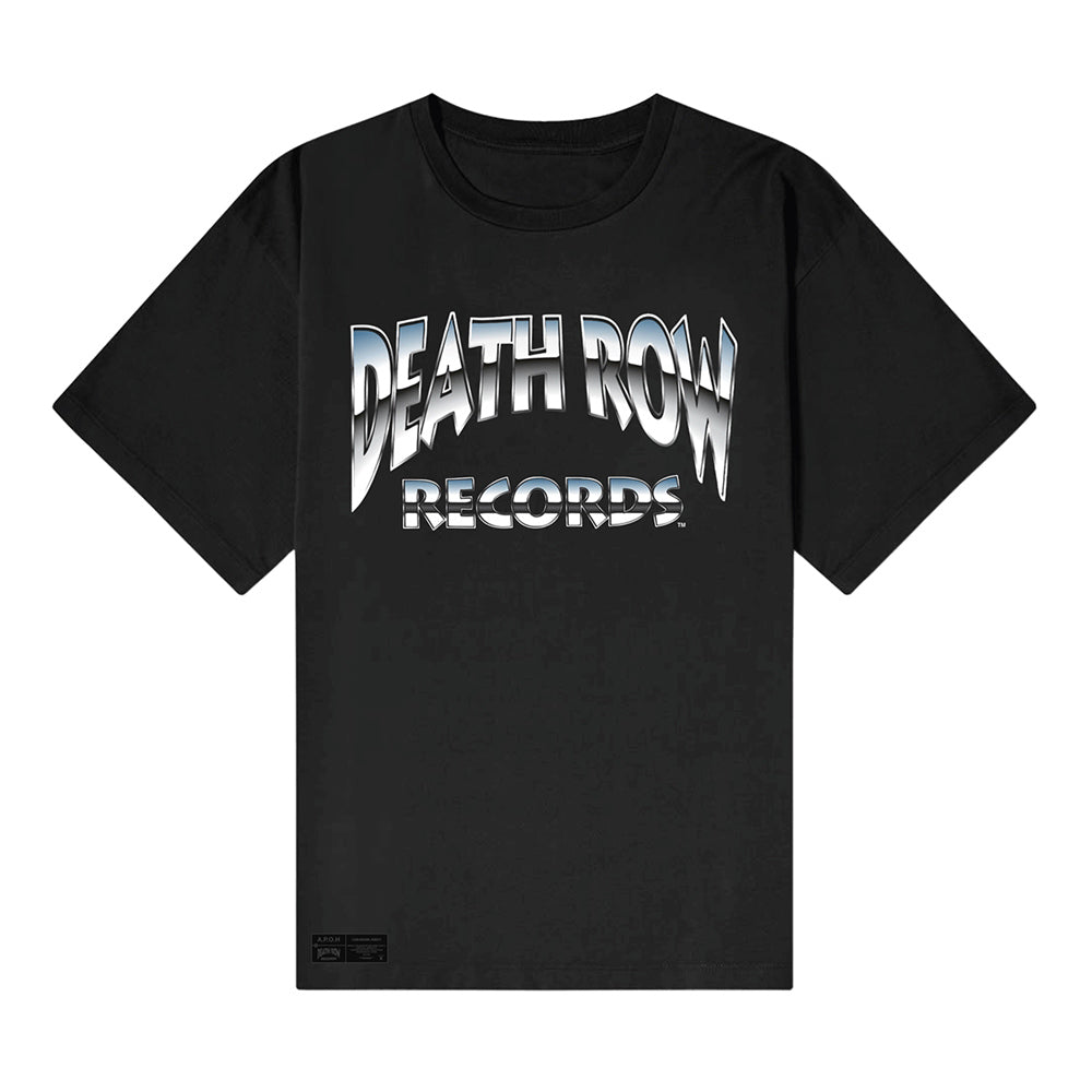 Death Row Records Death Row Chrome Logo T-shirt Front