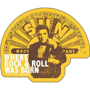 Elvis Presley R&R Born Sticker Front