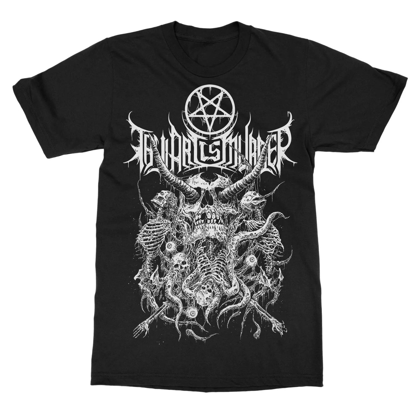 Thy Art Is Murder Riddick Skull Pile T-shirt Front