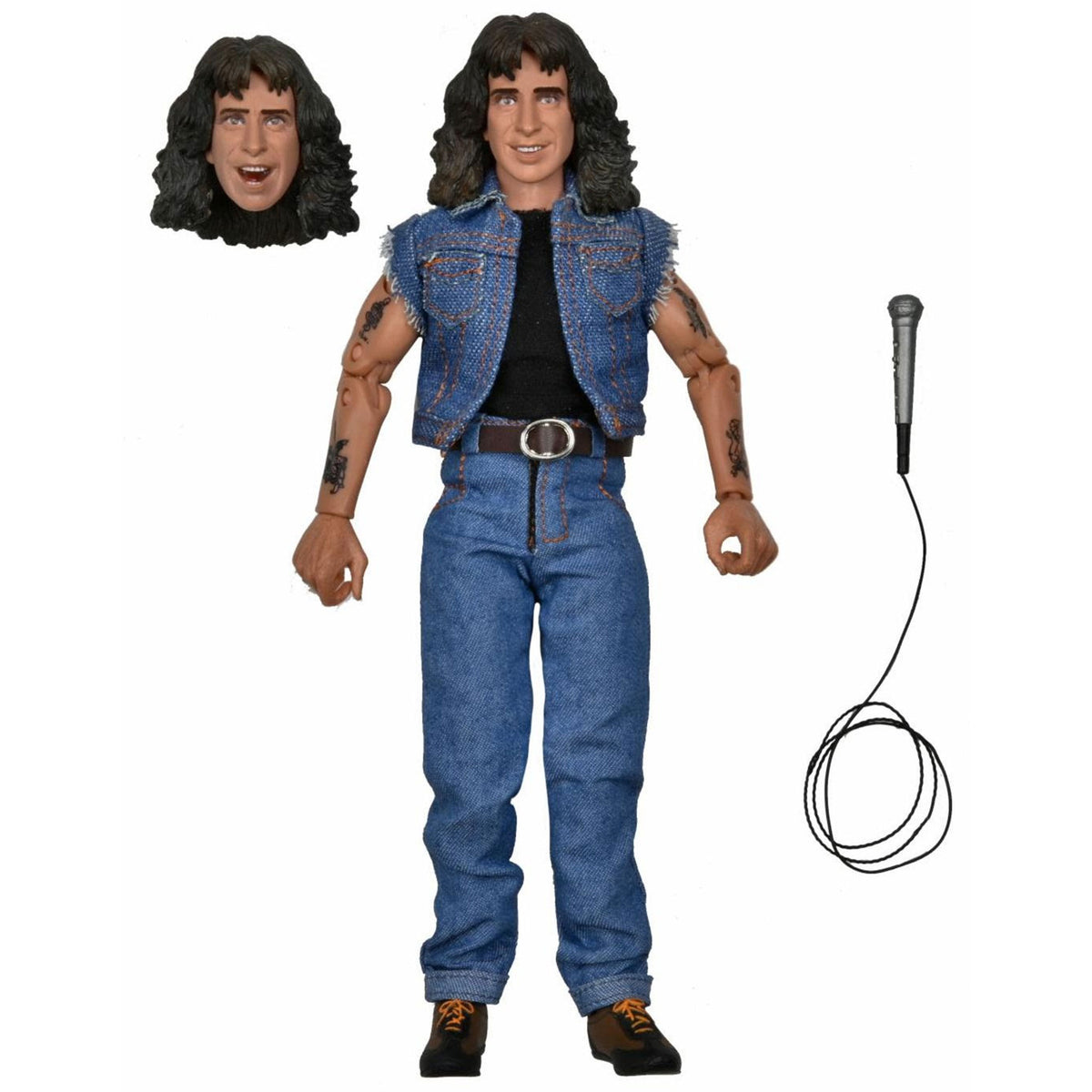 Bon Scott 8" Clothed Action Figure by NECA Action Figure Front
