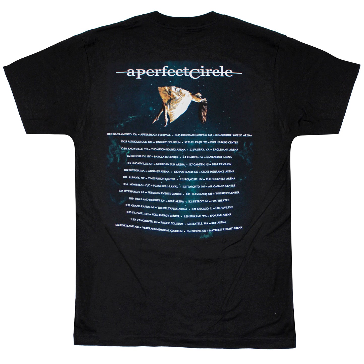 A Perfect Circle Surrender Admat 2017 Fall Tour T-shirt Back