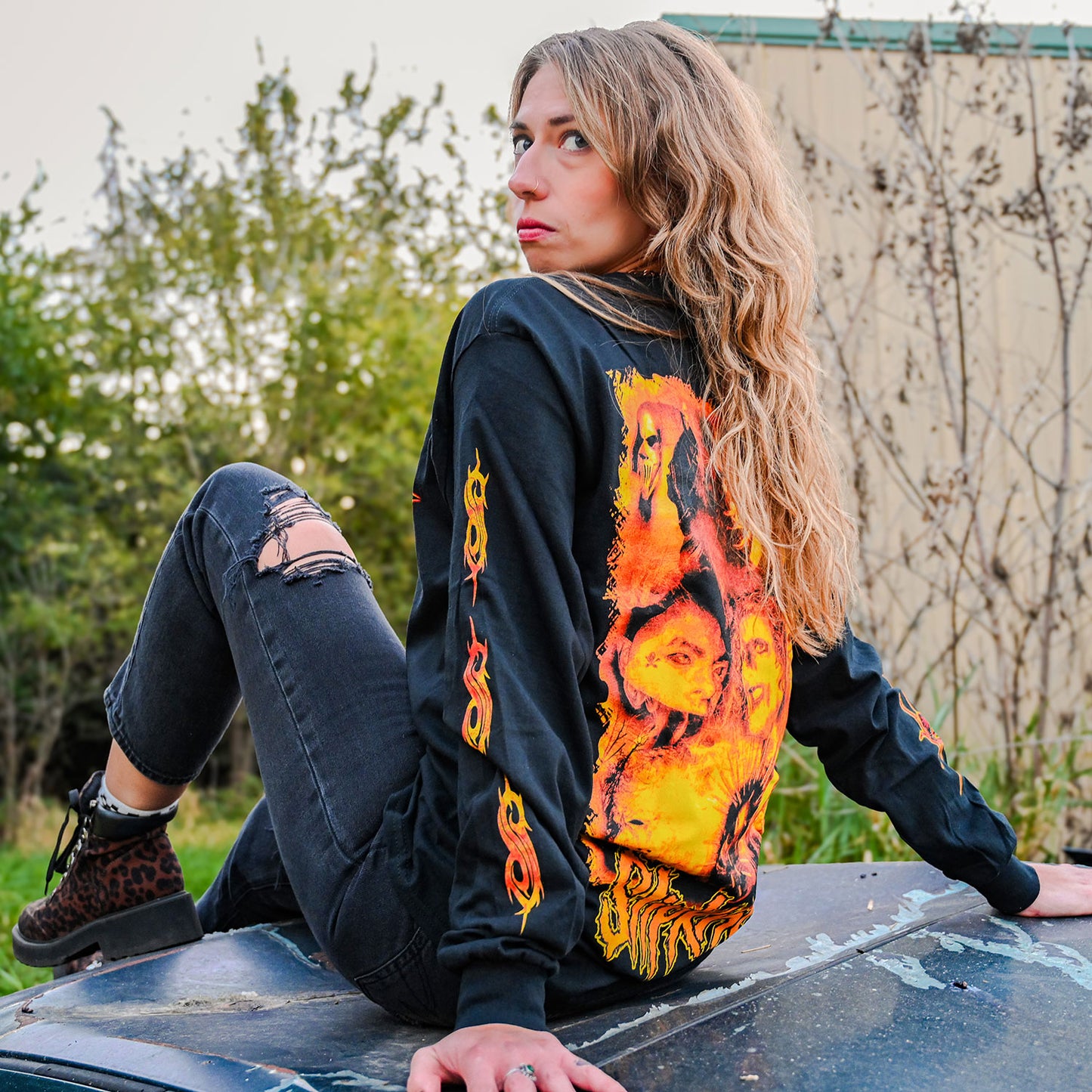 Slipknot Halloween Collage LS Tee Long Sleeve Alt 2