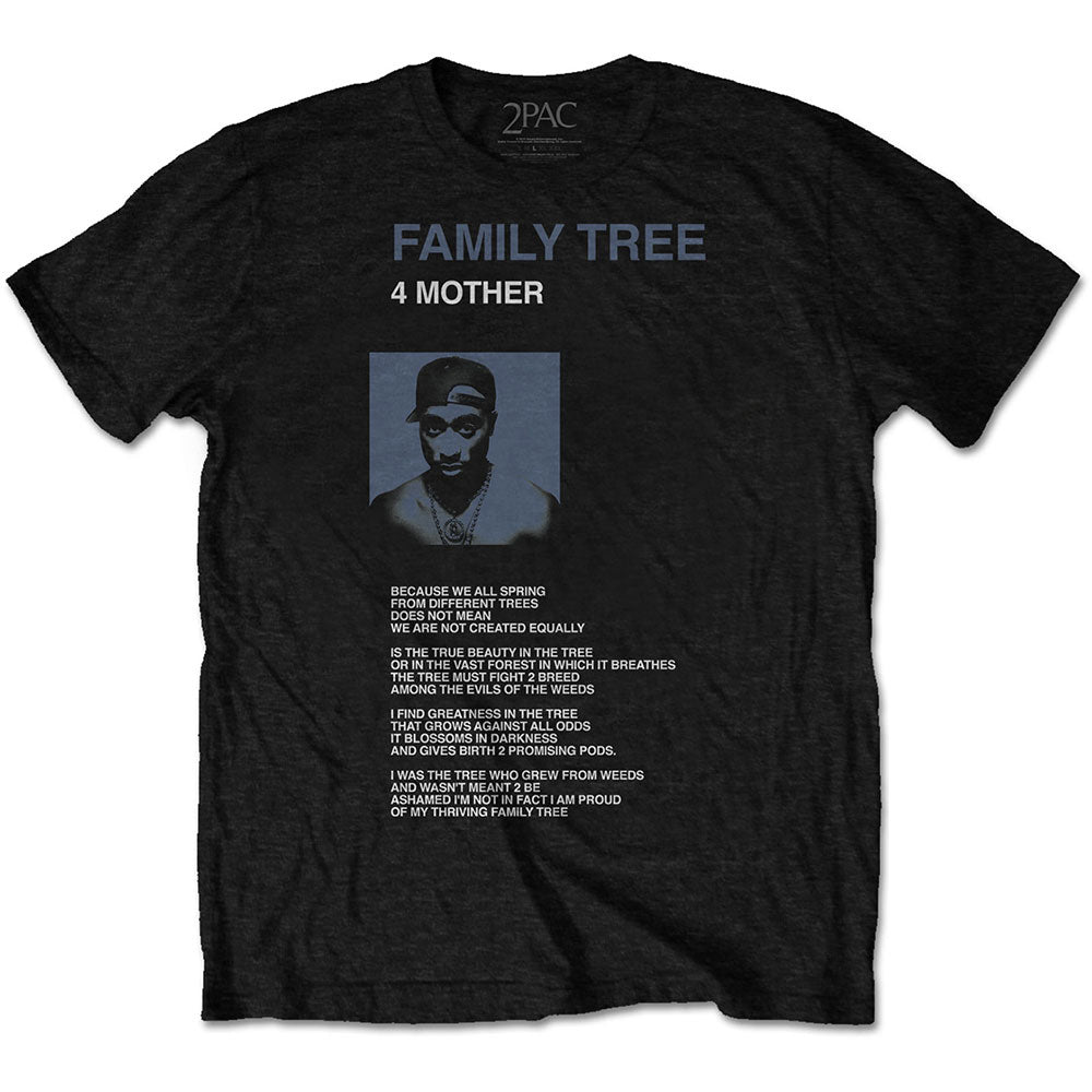 Tupac Family Tree T-shirt Front