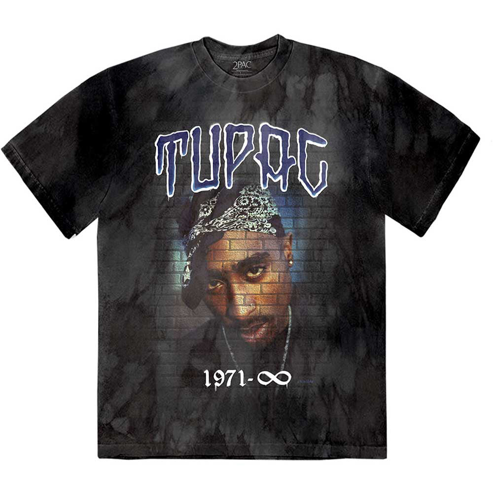 Tupac Wall Mural T-shirt Front