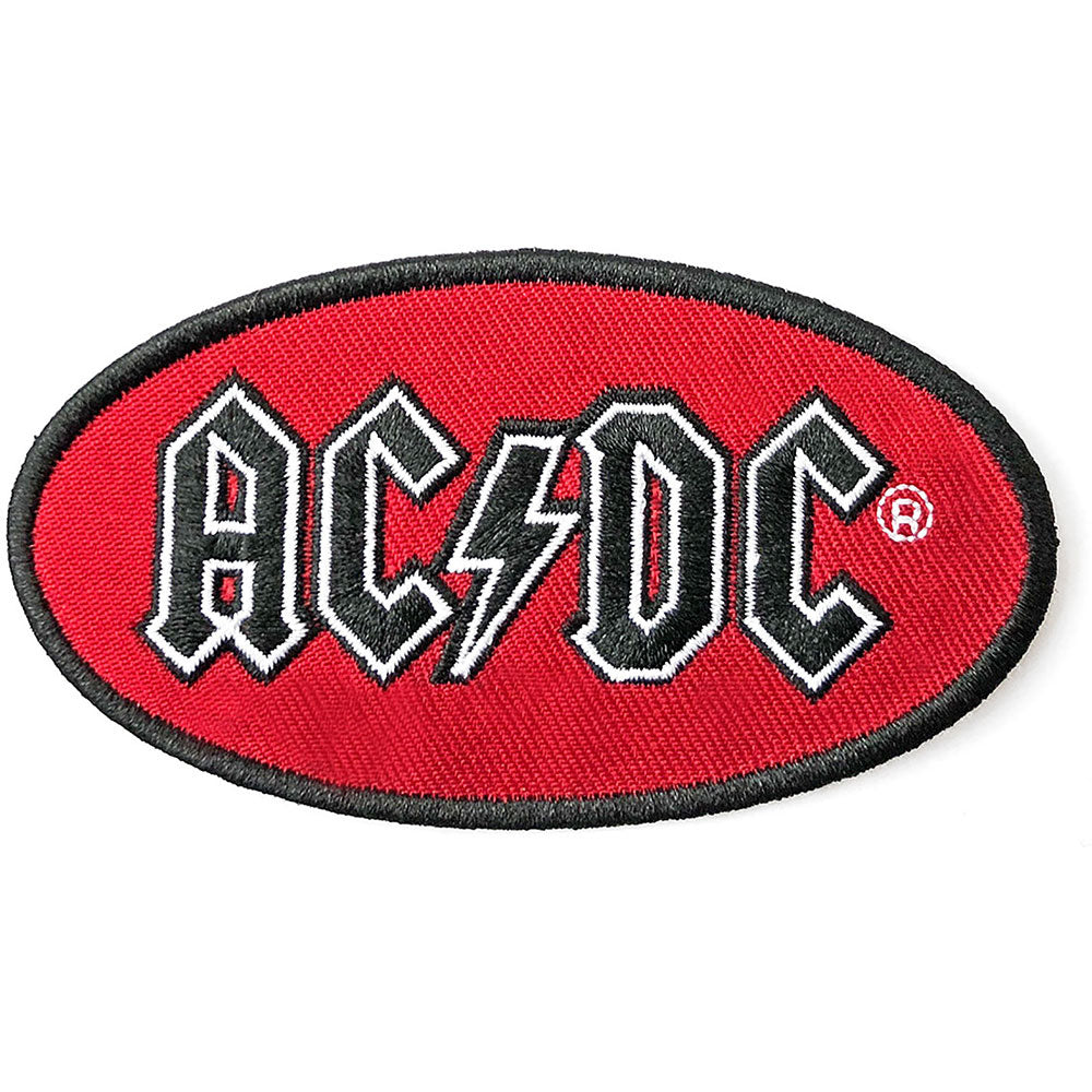 AC/DC Oval Logo Woven Patch Front