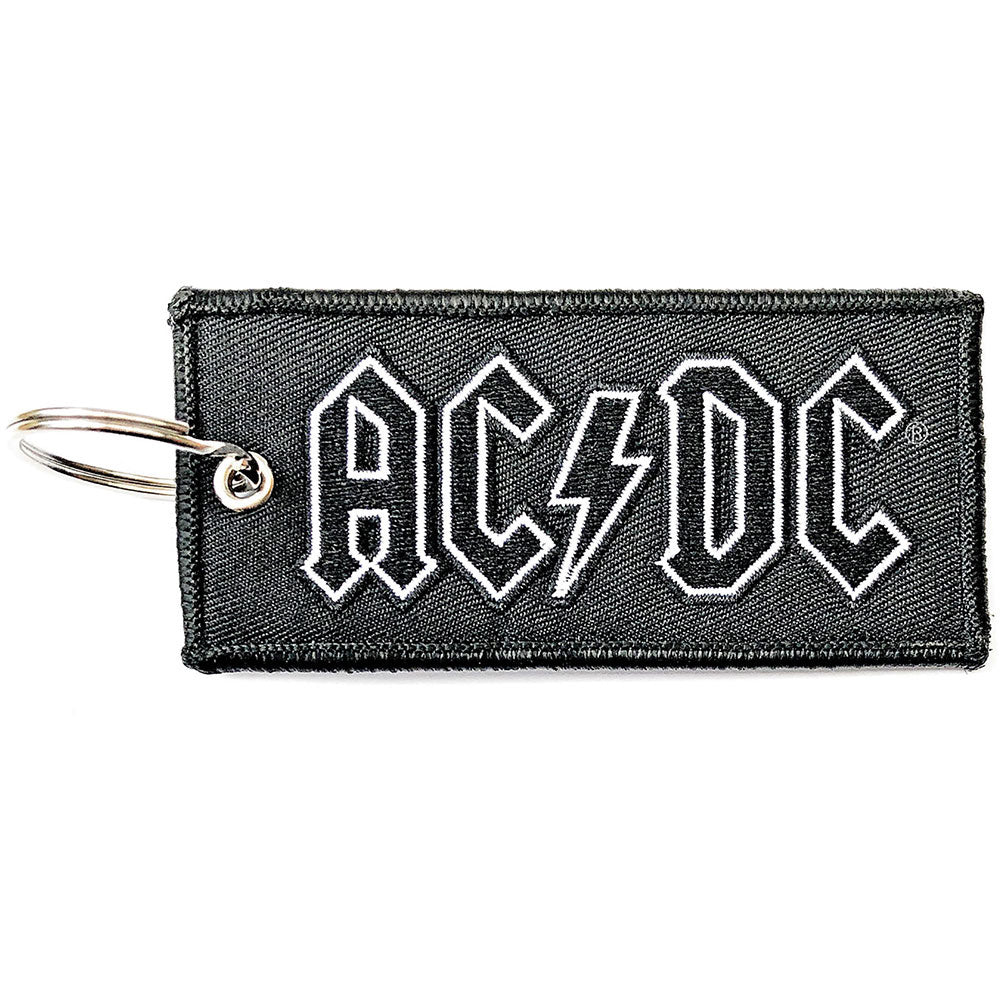 AC/DC Logo Embroidered Key Chain Front