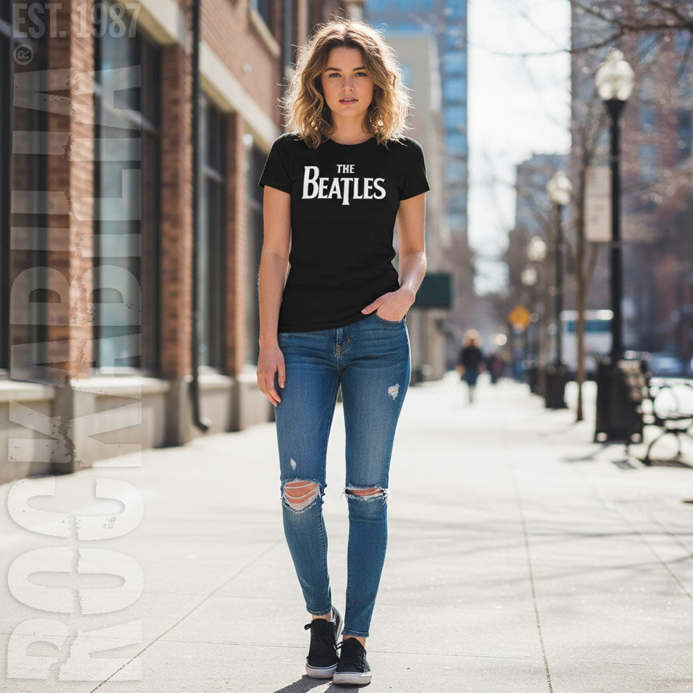 Beatles Drop T Logo Junior Top Alt 2