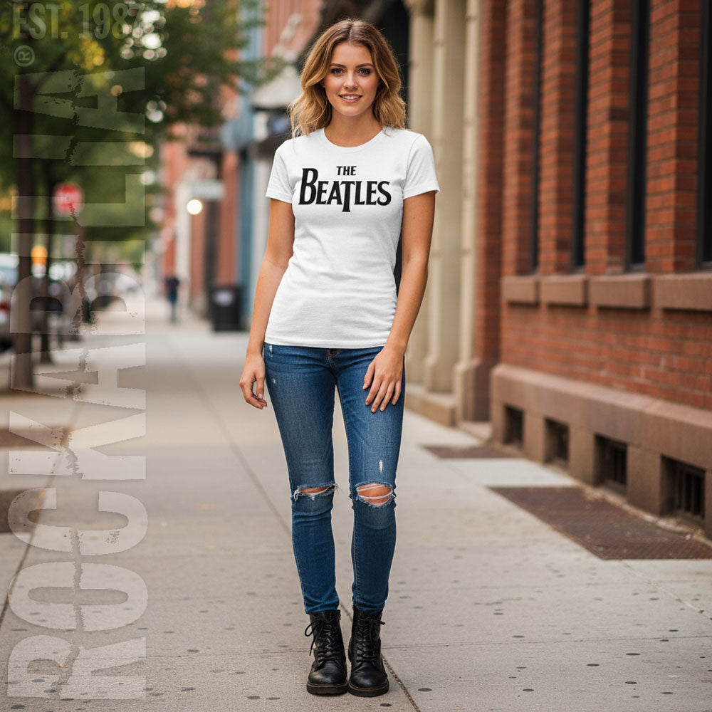 Beatles Drop T Logo Junior Top Alt 2