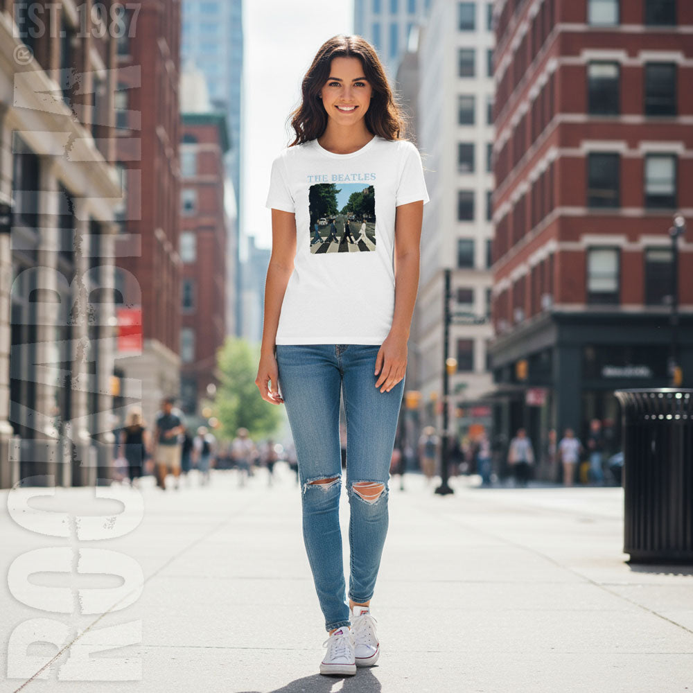 Beatles Abbey Road & Logo Junior Top Alt 2