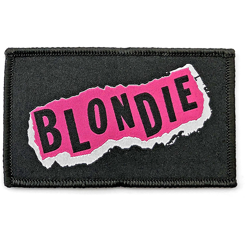 Blondie Punk Logo Woven Patch Front