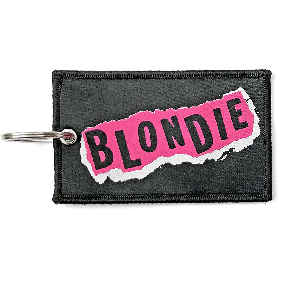 Blondie Punk Logo Embroidered Key Chain Front