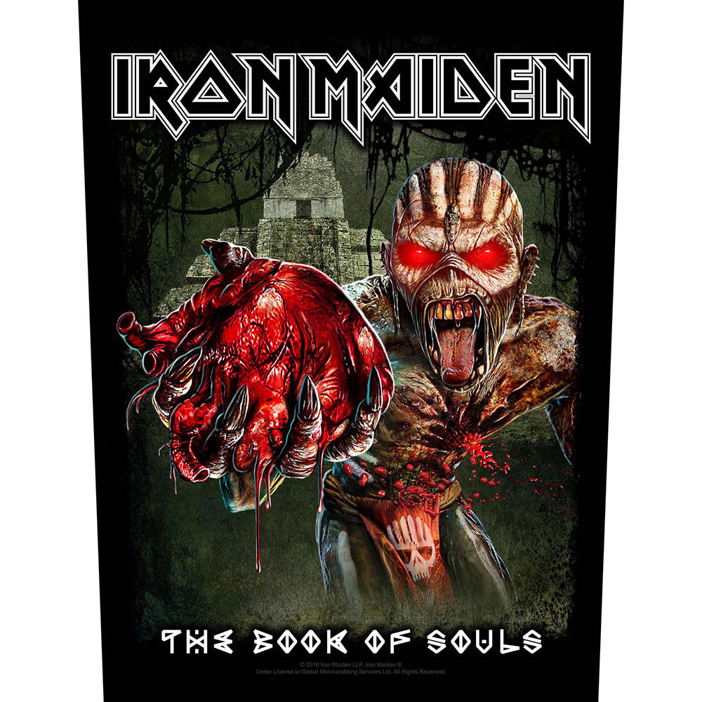 Iron Maiden Eddie's Heart Back Patch Front