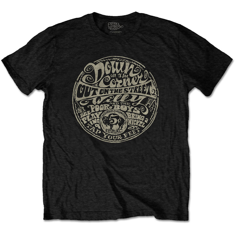 Creedence Clearwater Revival Down On The Corner T-shirt Front