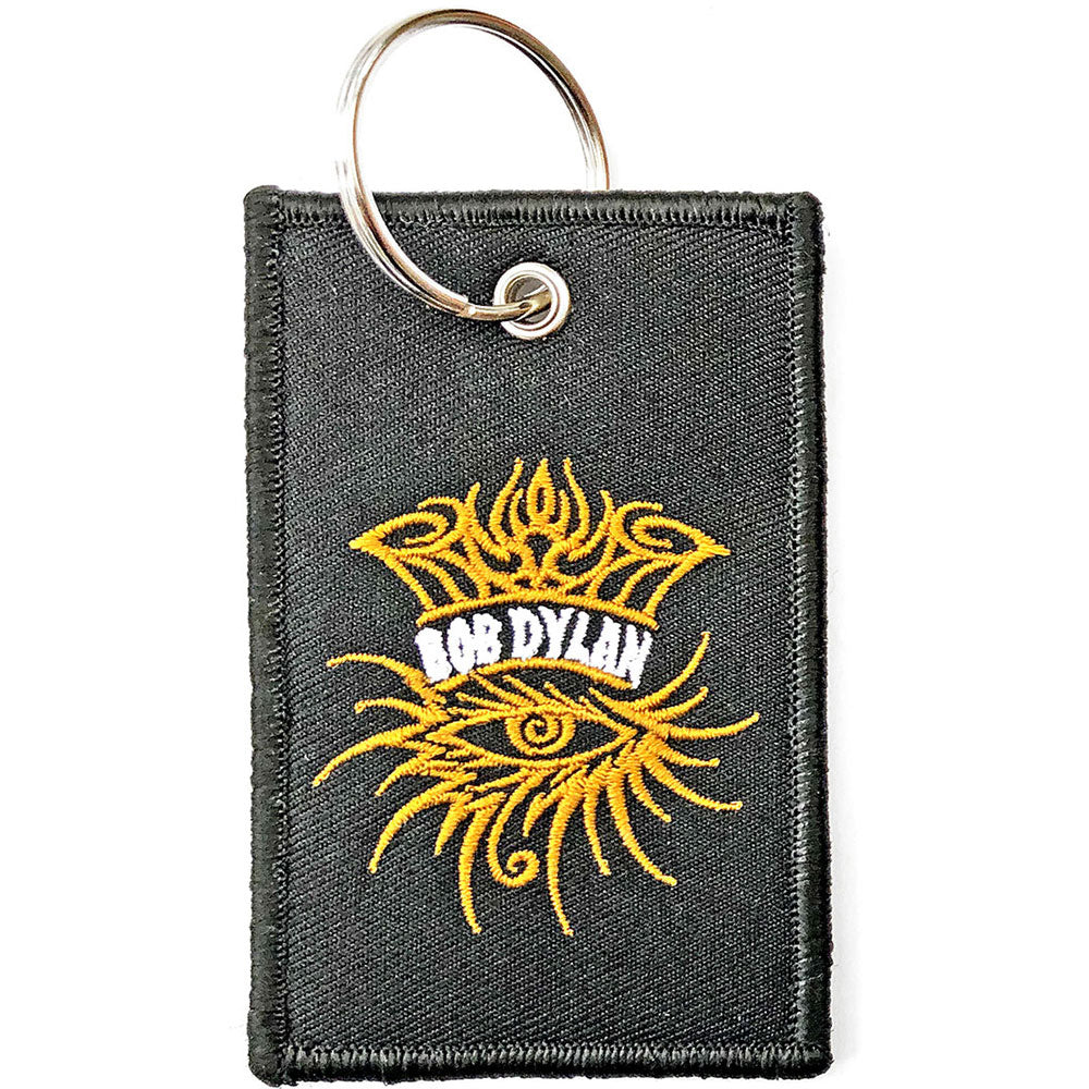 Bob Dylan Eye Icon Embroidered Key Chain Front