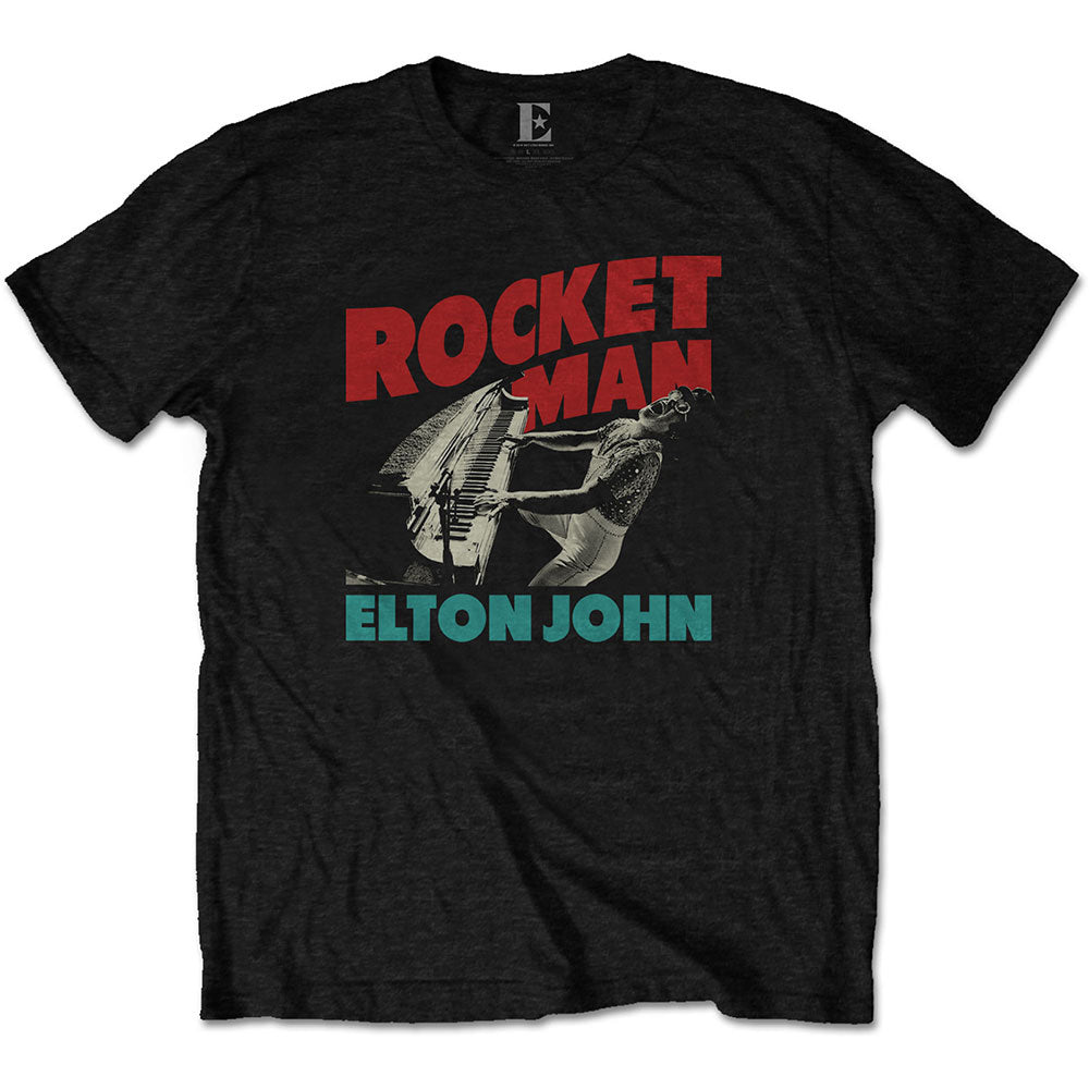 Elton John Rocketman Piano T-shirt Front
