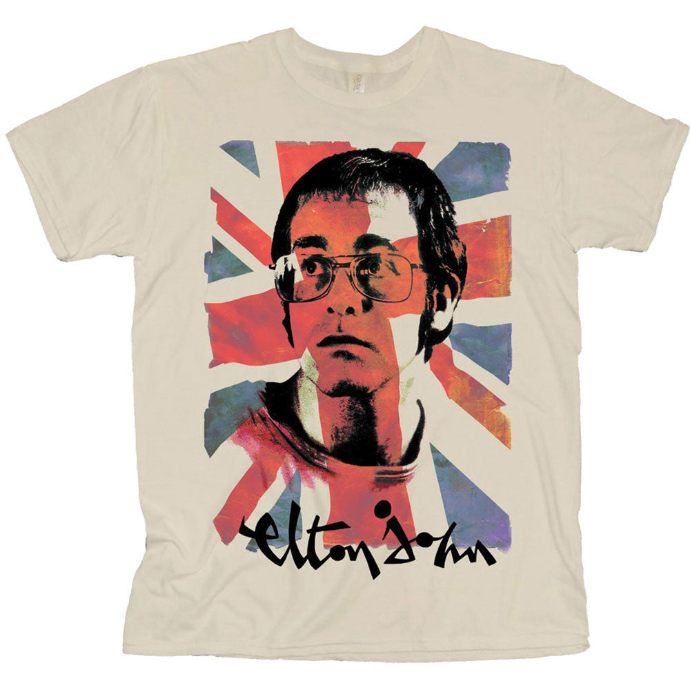 Elton John Union Jack T-shirt Front