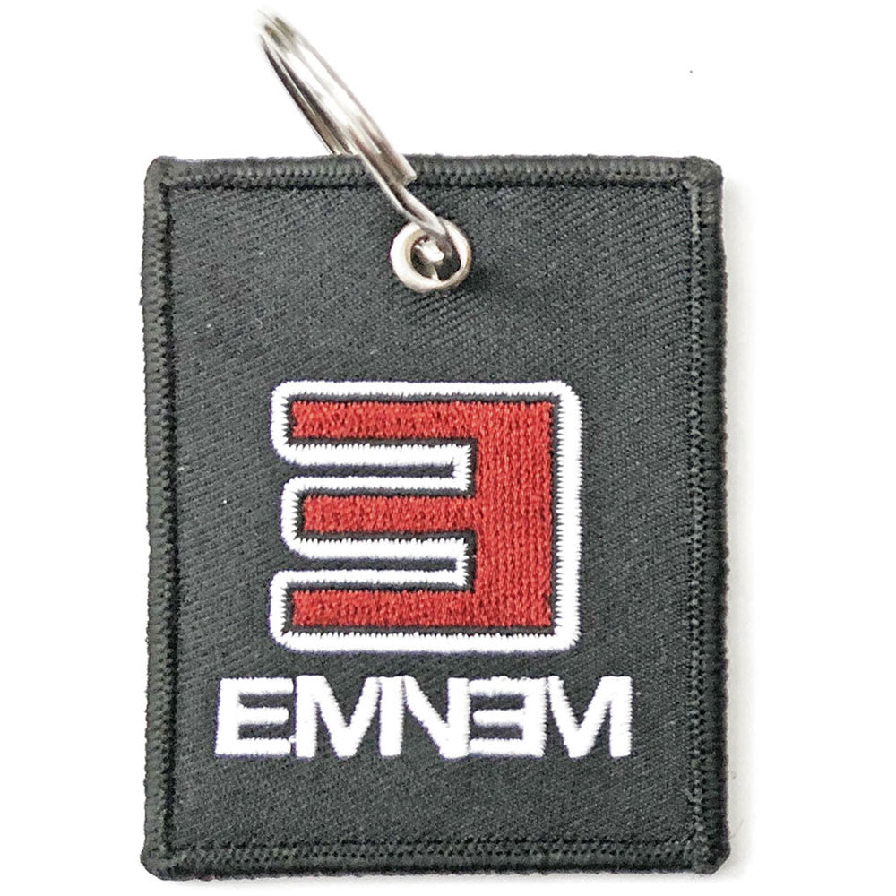 Eminem Reversed E Logo Embroidered Key Chain Front