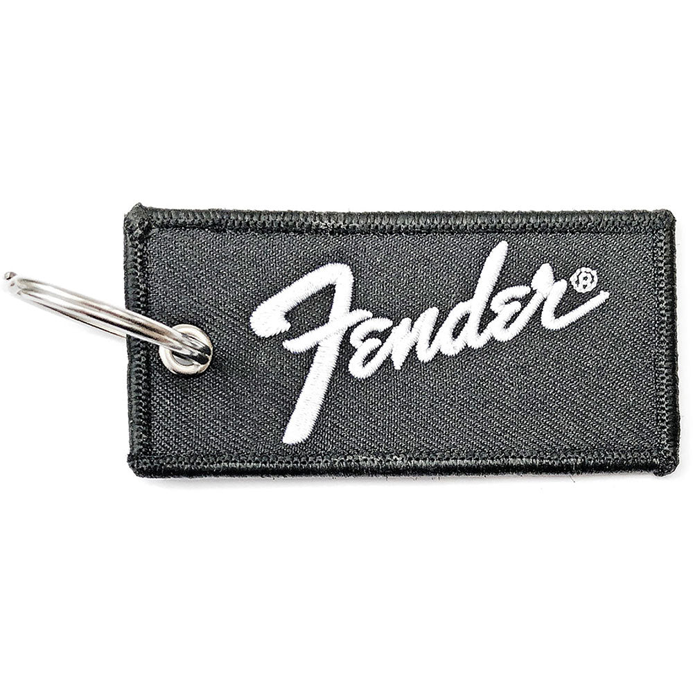 Fender Logo Embroidered Key Chain Front
