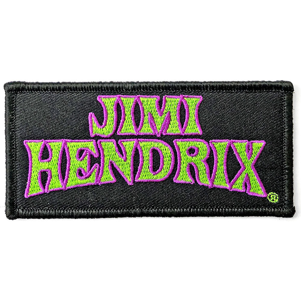 Jimi Hendrix Arched Logo Woven Patch Front