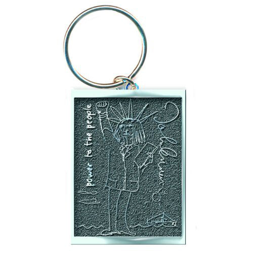 John Lennon Power To The People Metal Key Chain