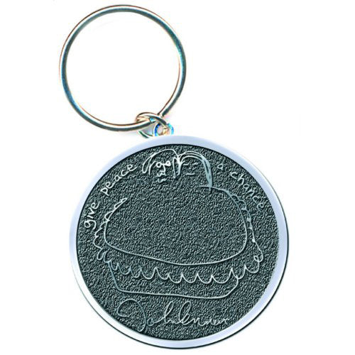 John Lennon Give Peace A Chance Metal Key Chain